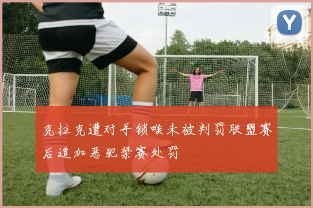 克拉克遭对手锁喉未被判罚联盟赛后追加恶犯禁赛处罚